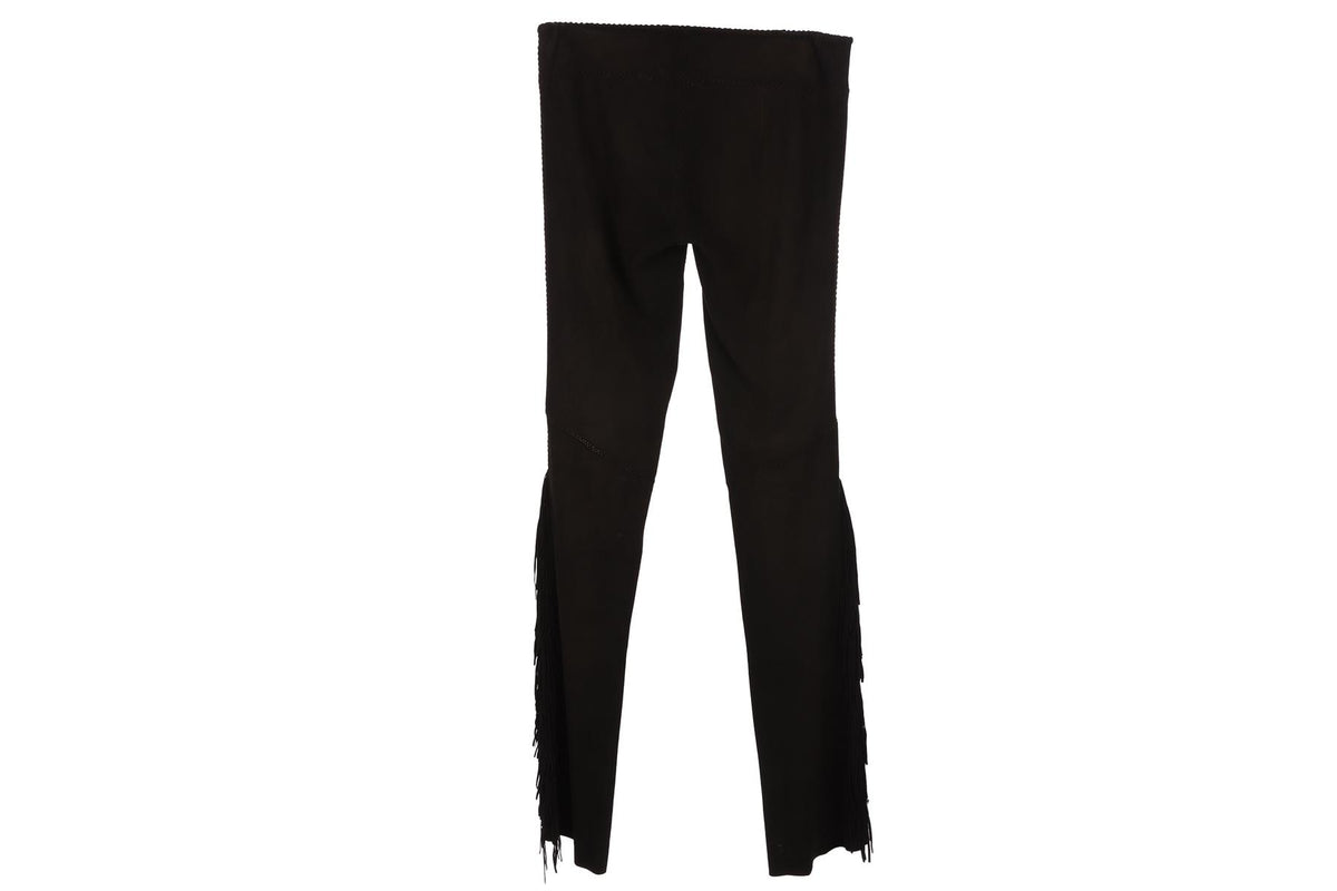 RRL RALPH LAUREN BLACK SUEDE STRAIGHT LEG PANTS W28