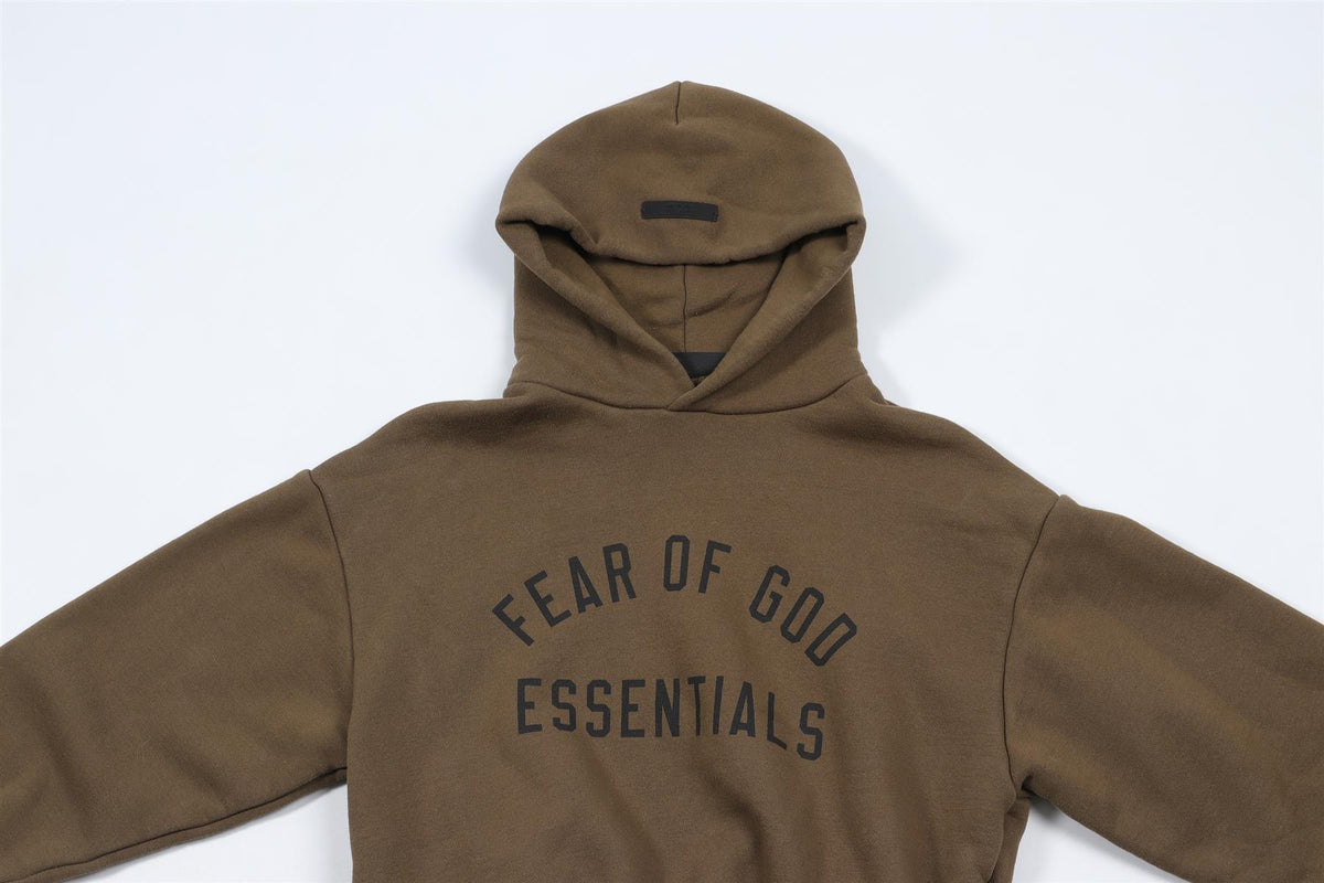 ESSENTIALS GREEN KIDS BOYS HOODIE 8 YEARS