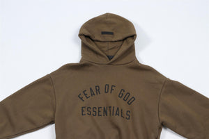 ESSENTIALS GREEN KIDS BOYS HOODIE 8 YEARS