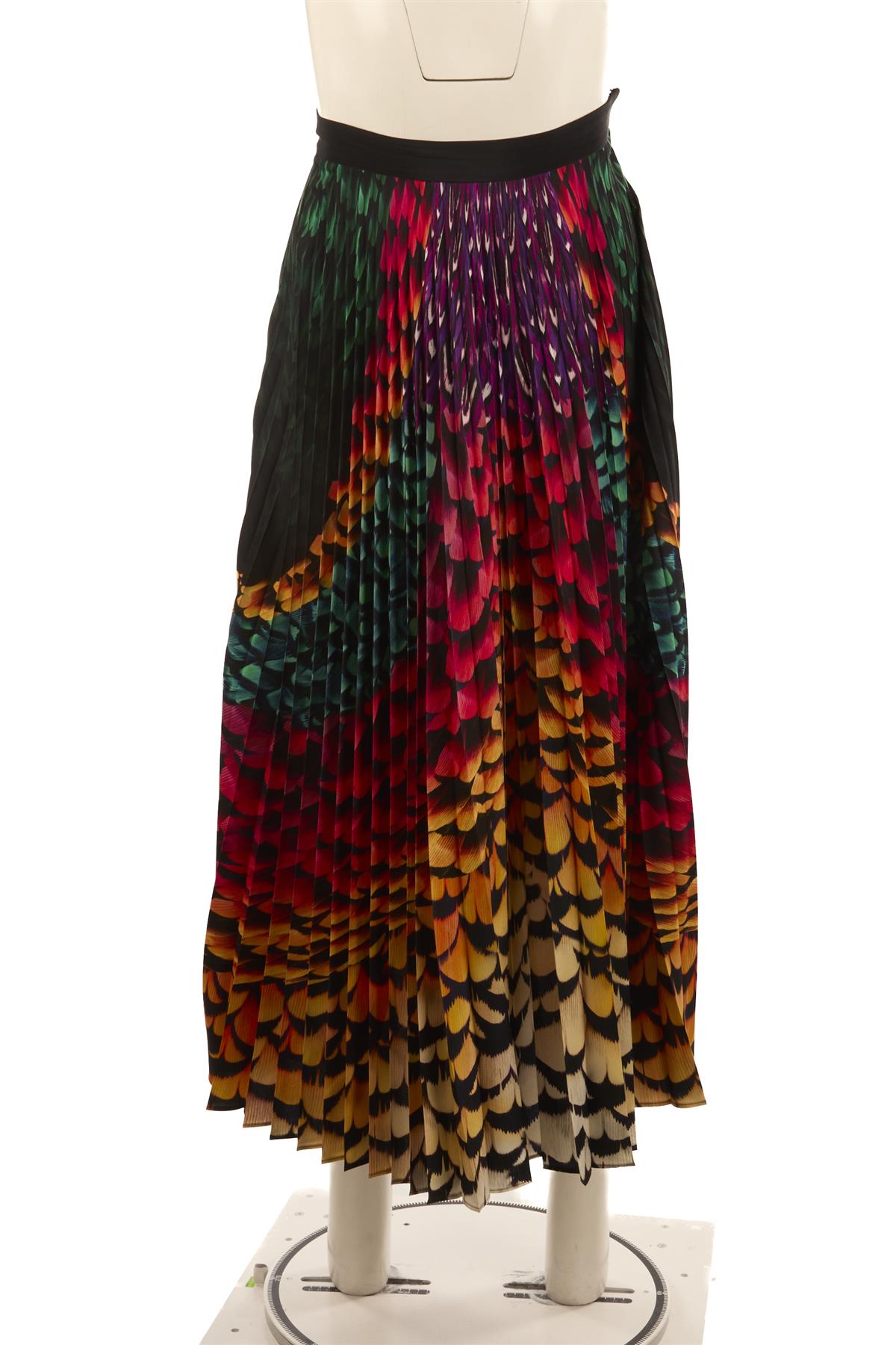 MARY KATRANTZOU MULTI SATIN MAXI SKIRT UK 6