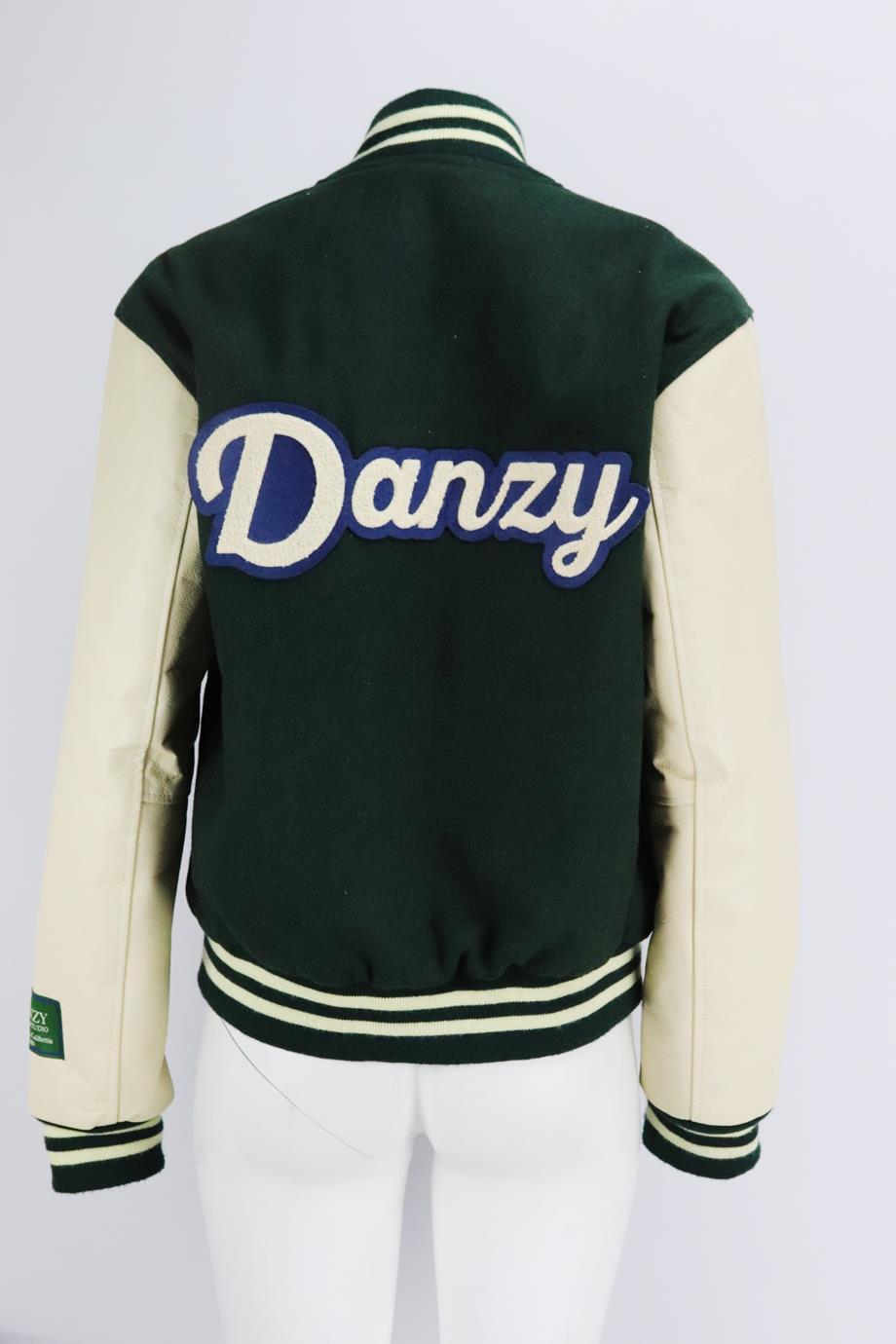 DANZY OVERSIZED WOOL FELT BOMBER JACKET SMALL