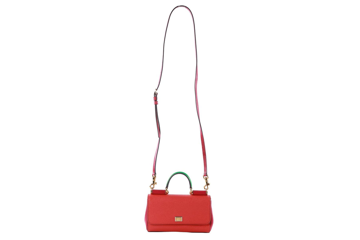 DOLCE & GABBANA MULTI MISS SICILY SMALL LEATHER CROSSBODY BAG