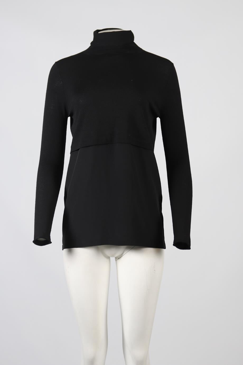 CHLOE WOOL AND SILK BLEND SWEATER SMALL