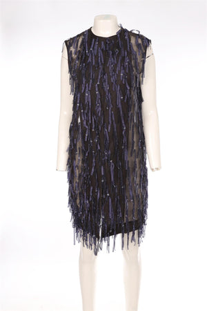 DRIES VAN NOTEN BLACK SILK GILET FR 36 UK 8