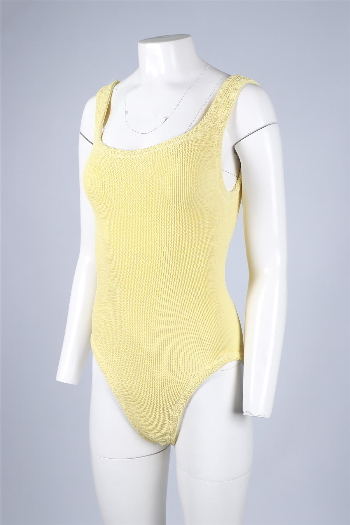 HUNZA G YELLOW SWIMSUIT