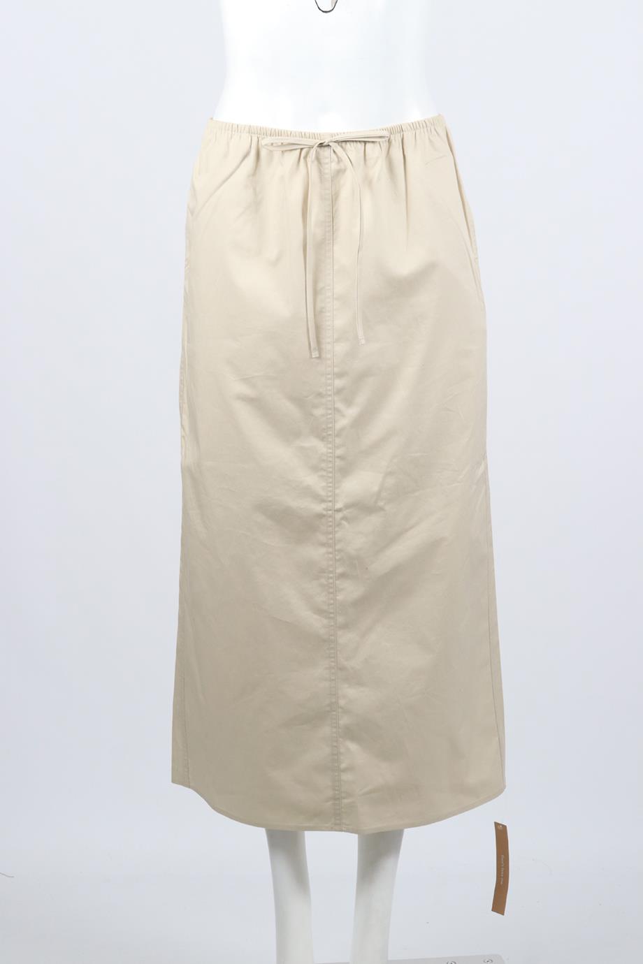 REFORMATION COTTON MIDI SKIRT SMALL