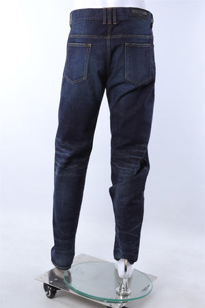 BALMAIN BLUE MEN'S TAPERED JEANS UK/US W36