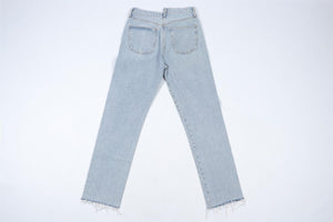AGOLDE BLUE HIGH RISE STRAIGHT LEG JEANS W27 UK 8-10