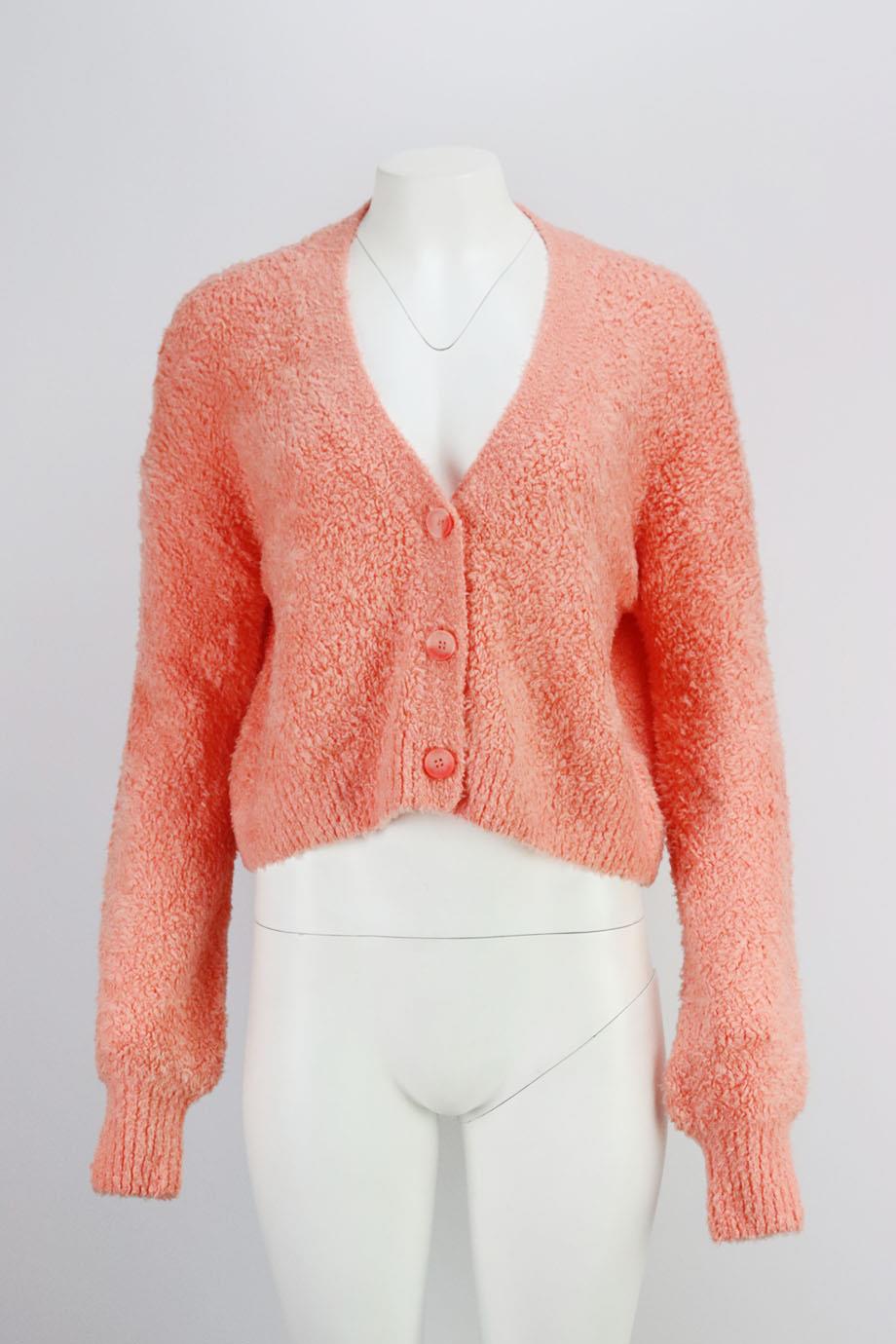 LE ORE COZY BOUCLÉ CARDIGAN SMALL