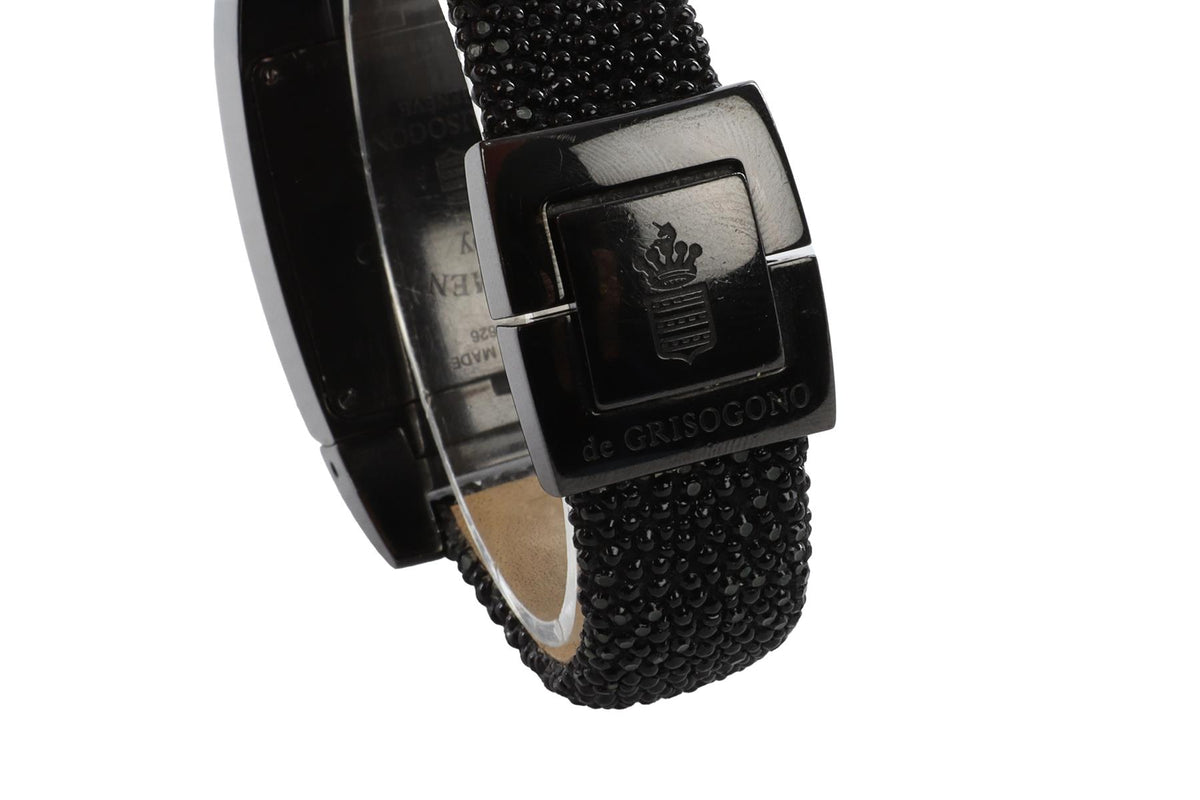 DE GRISOGONO BLACK INSTRUMENTINO WRIST WATCH