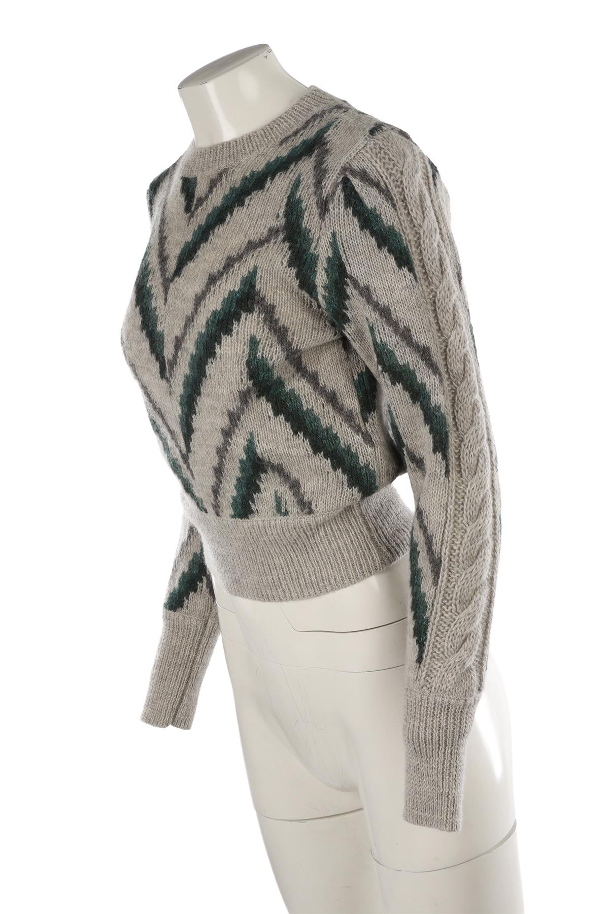 GREY ALPACA SWEATER