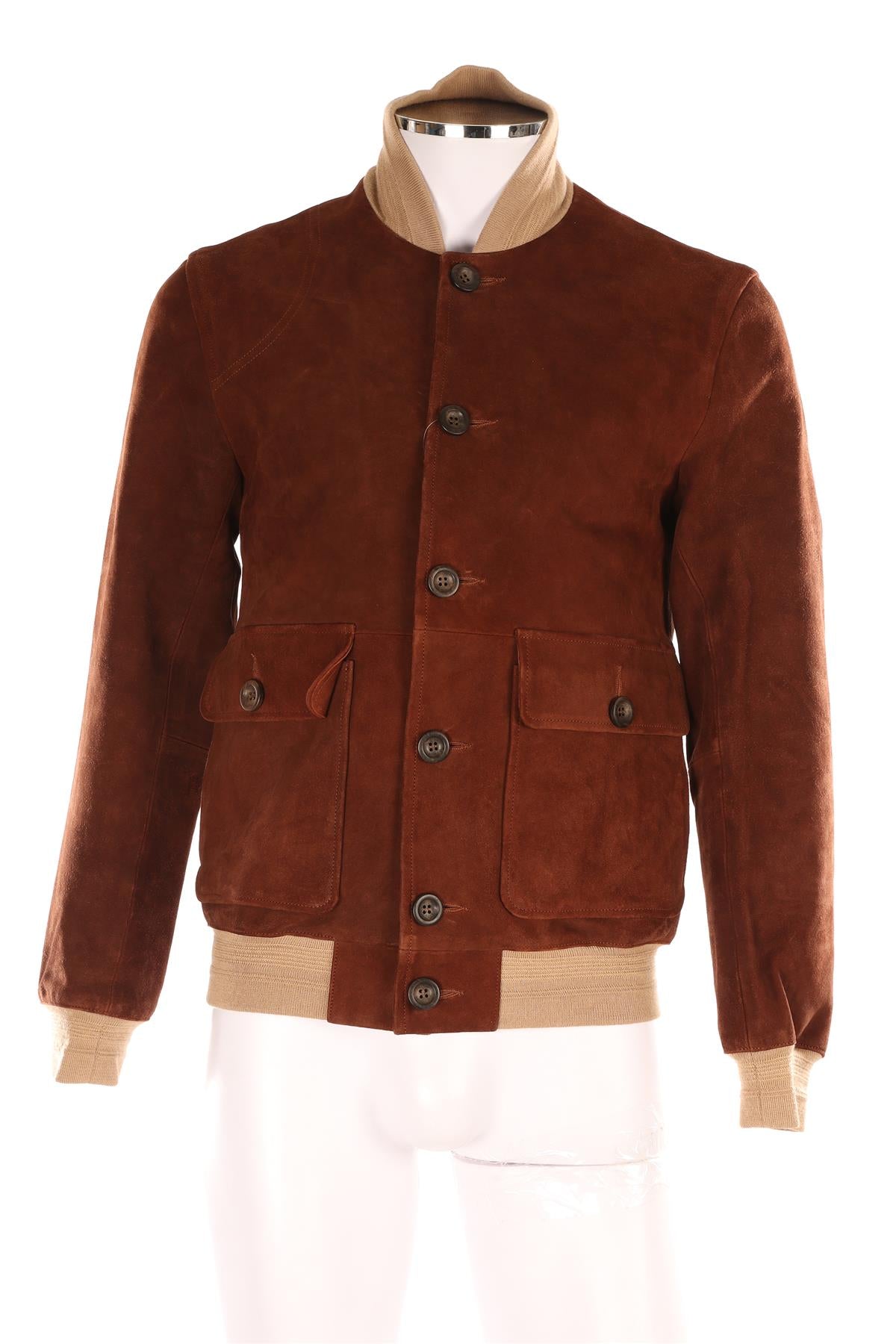 OLIVER SPENCER BROWN MEN'S SUEDE JACKET UK/US CHEST 36