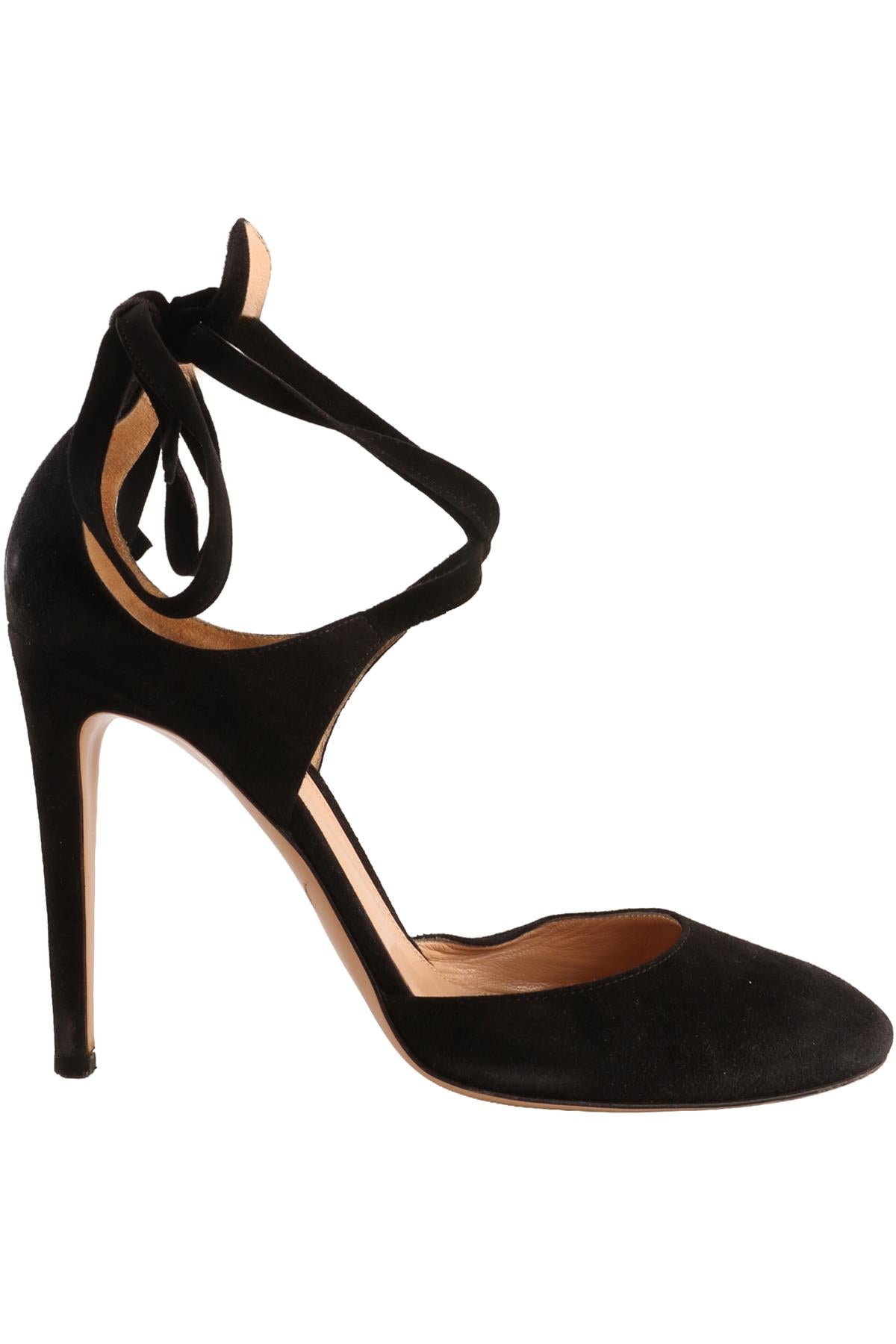 GIANVITO ROSSI BLACK SUEDE PUMPS EU 41 UK 8 US 11