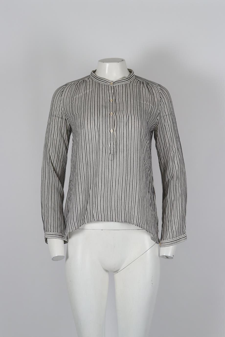 ISABEL MARANT ÉTOILE STRIPED COTTON TOP FR 36 UK 8