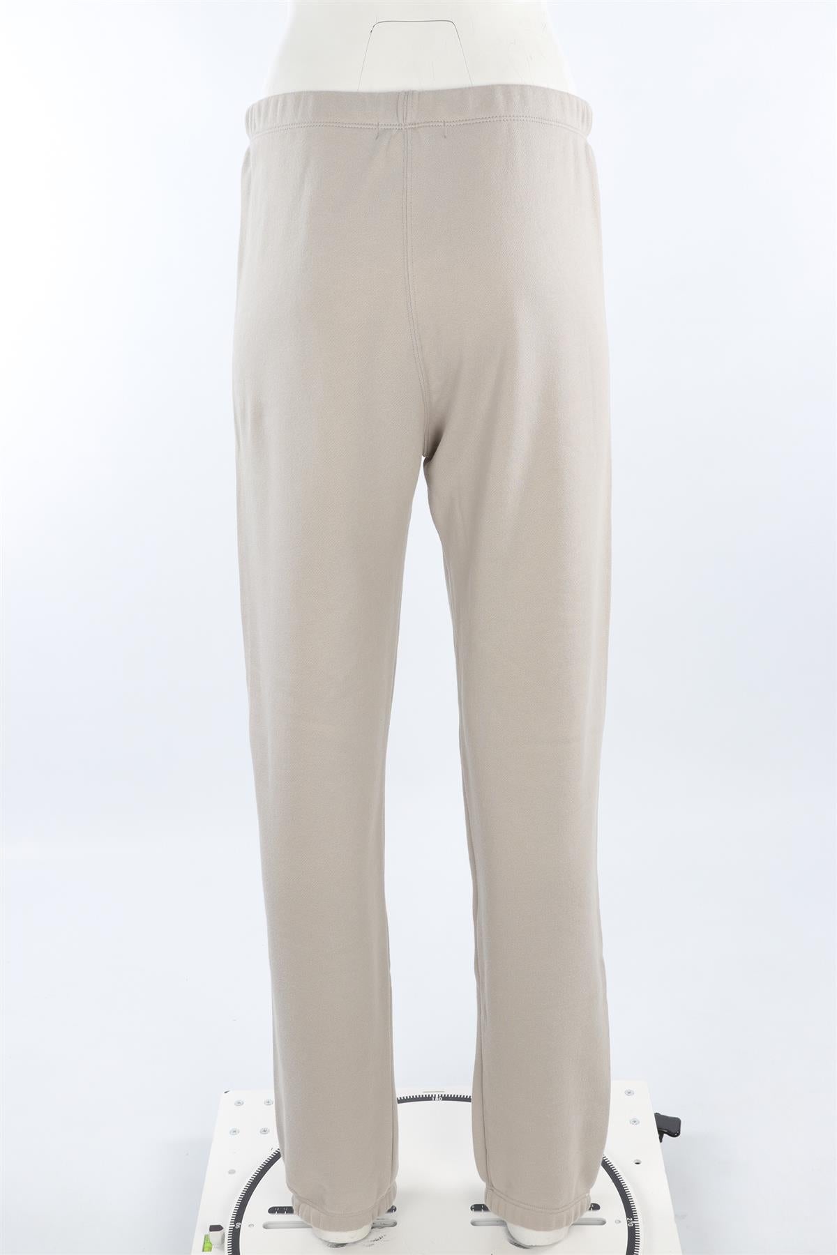 ETERNE BEIGE COTTON TRACK PANTS MEDIUM