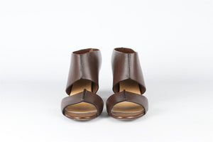 LEMAIRE BROWN LEATHER MULES EU 39.5 UK 6.5 US 9.5