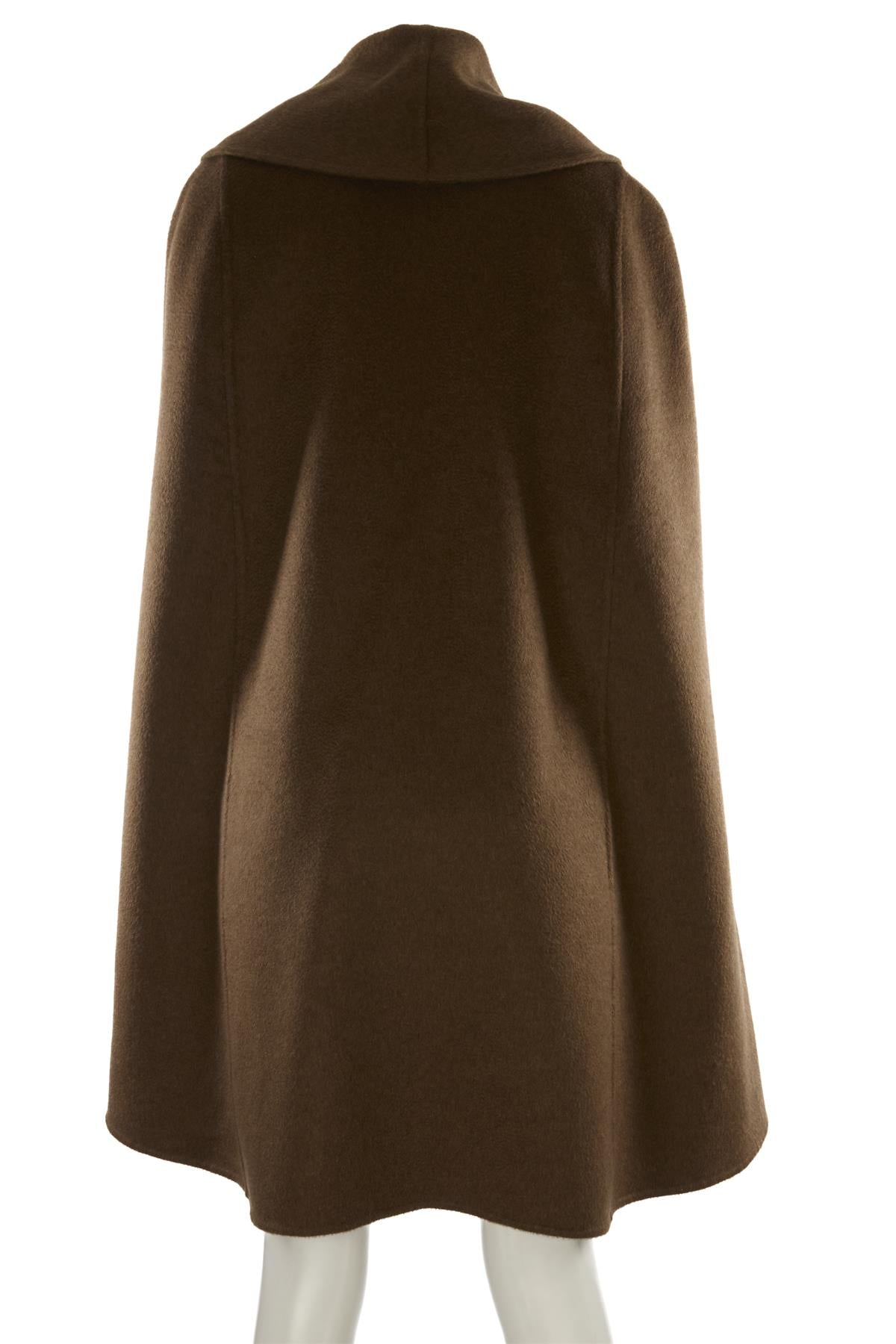 MAX MARA ATELIER BROWN CASHMERE COAT IT 40 UK 8