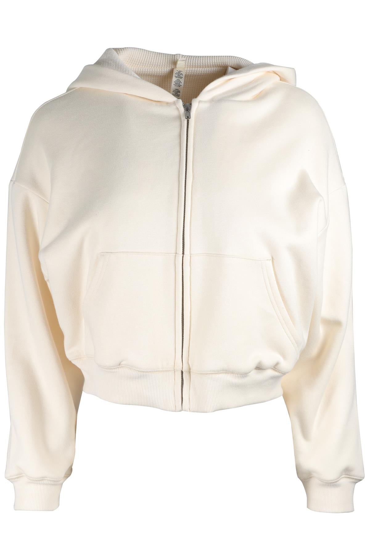 SKIMS CREAM COTTON HOODIE MEDIUM