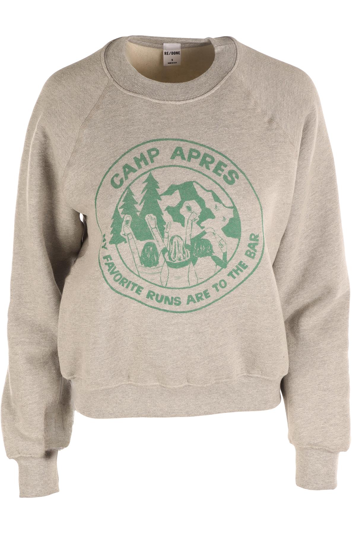 RE/DONE GREY COTTON SWEATSHIRT SMALL