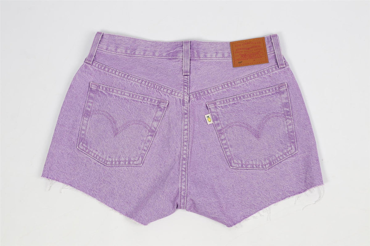 LEVI'S HIGH RISE DENIM SHORTS W28 UK 10