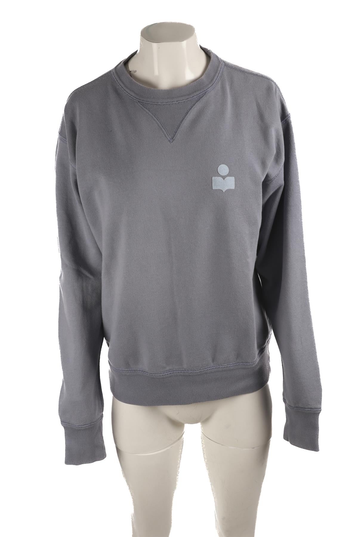 ISABEL MARANT BLUE COTTON SWEATSHIRT MEDIUM