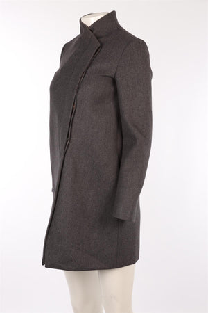 BRUNELLO CUCINELLI GREY WOOL COAT IT 40 UK 8