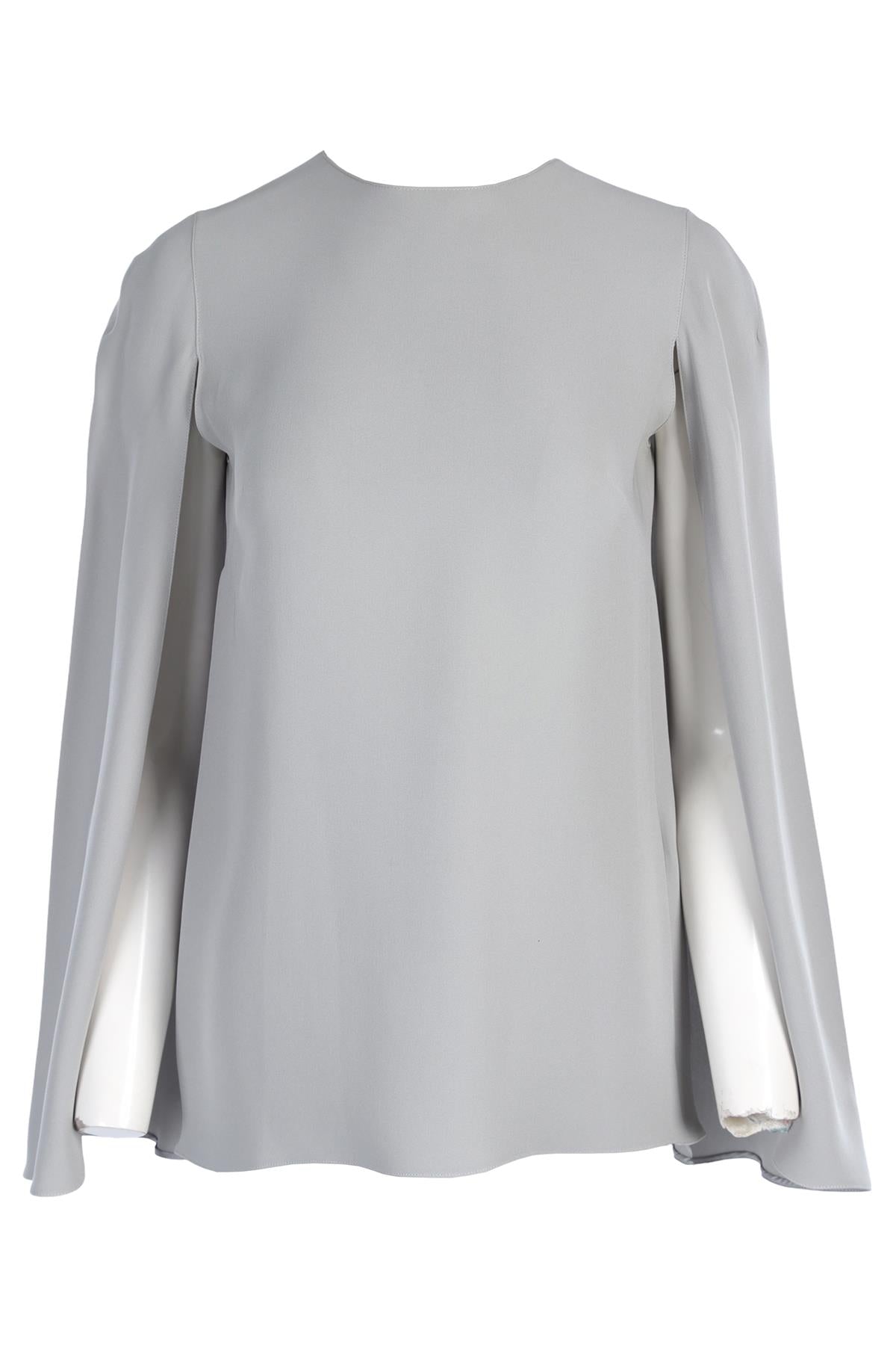 VALENTINO BLUE SILK TOP IT 42 UK 10