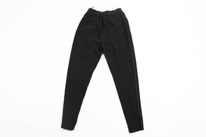 CELINE BLACK WOVEN SLIM LEG PANTS FR 36 UK 8