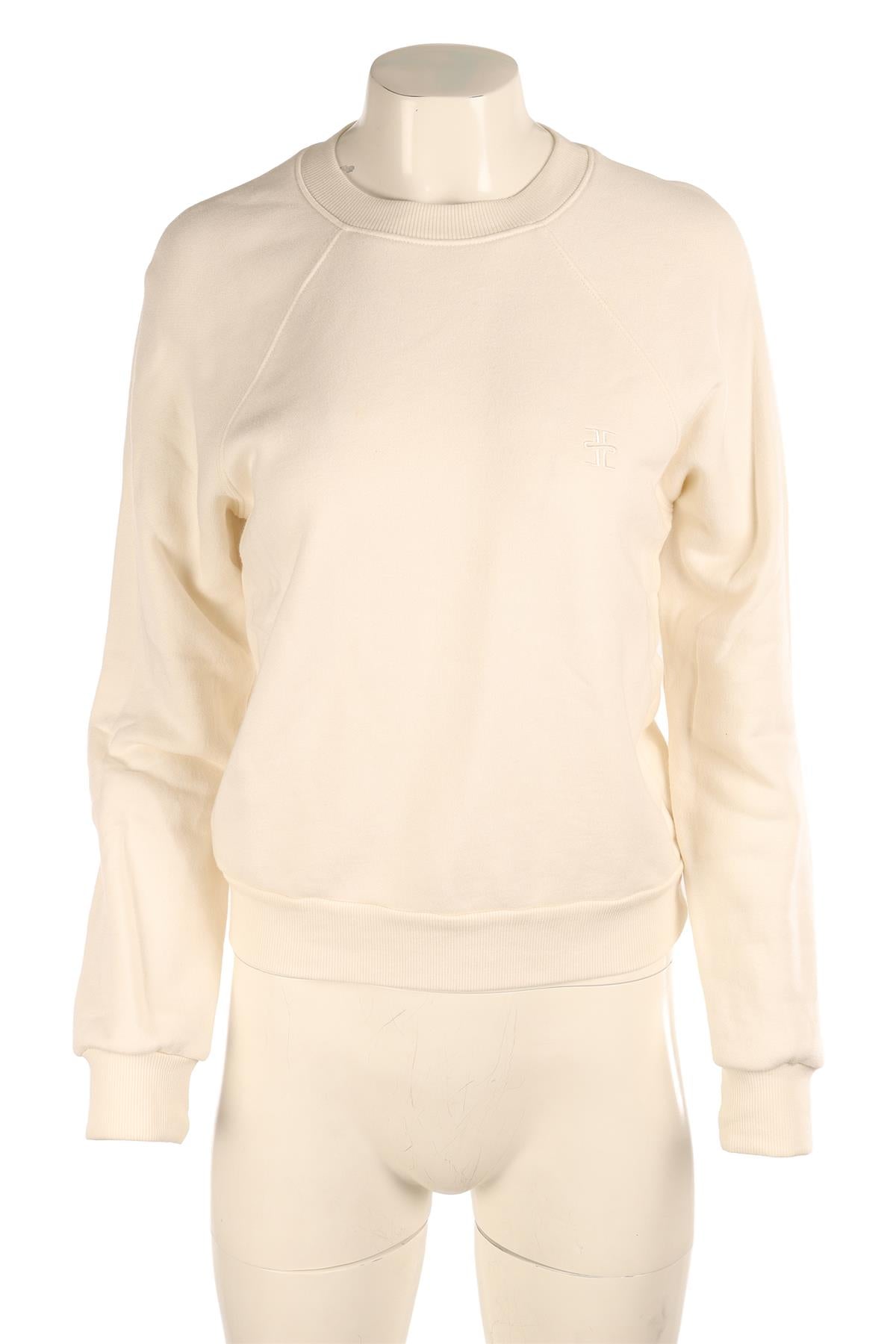 ETERNE CREAM COTTON SWEATSHIRT MEDIUM