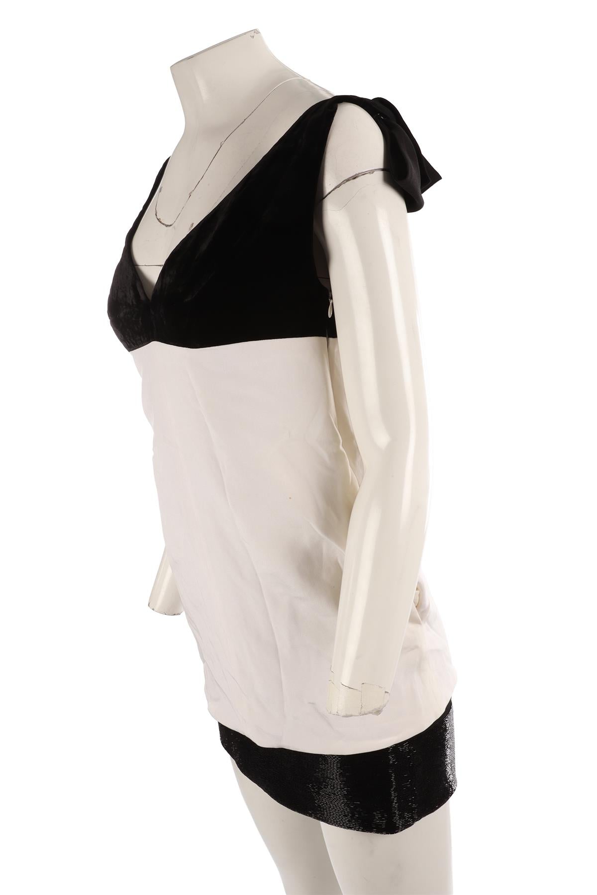 EMILIO PUCCI IVORY SILK MINI DRESS IT 38 UK 6