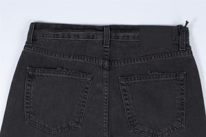 GRLFRND BLACK HIGH RISE STRAIGHT LEG JEANS W24 UK 6