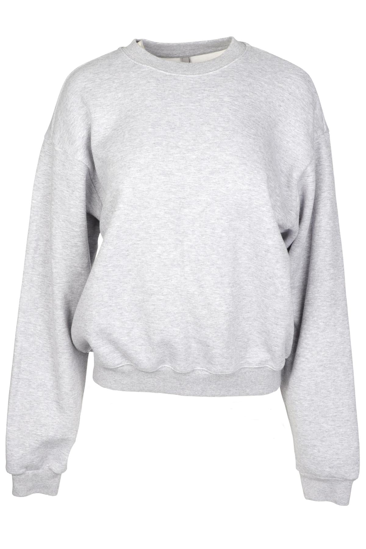 SKIMS GREY COTTON SWEATSHIRT MEDIUM