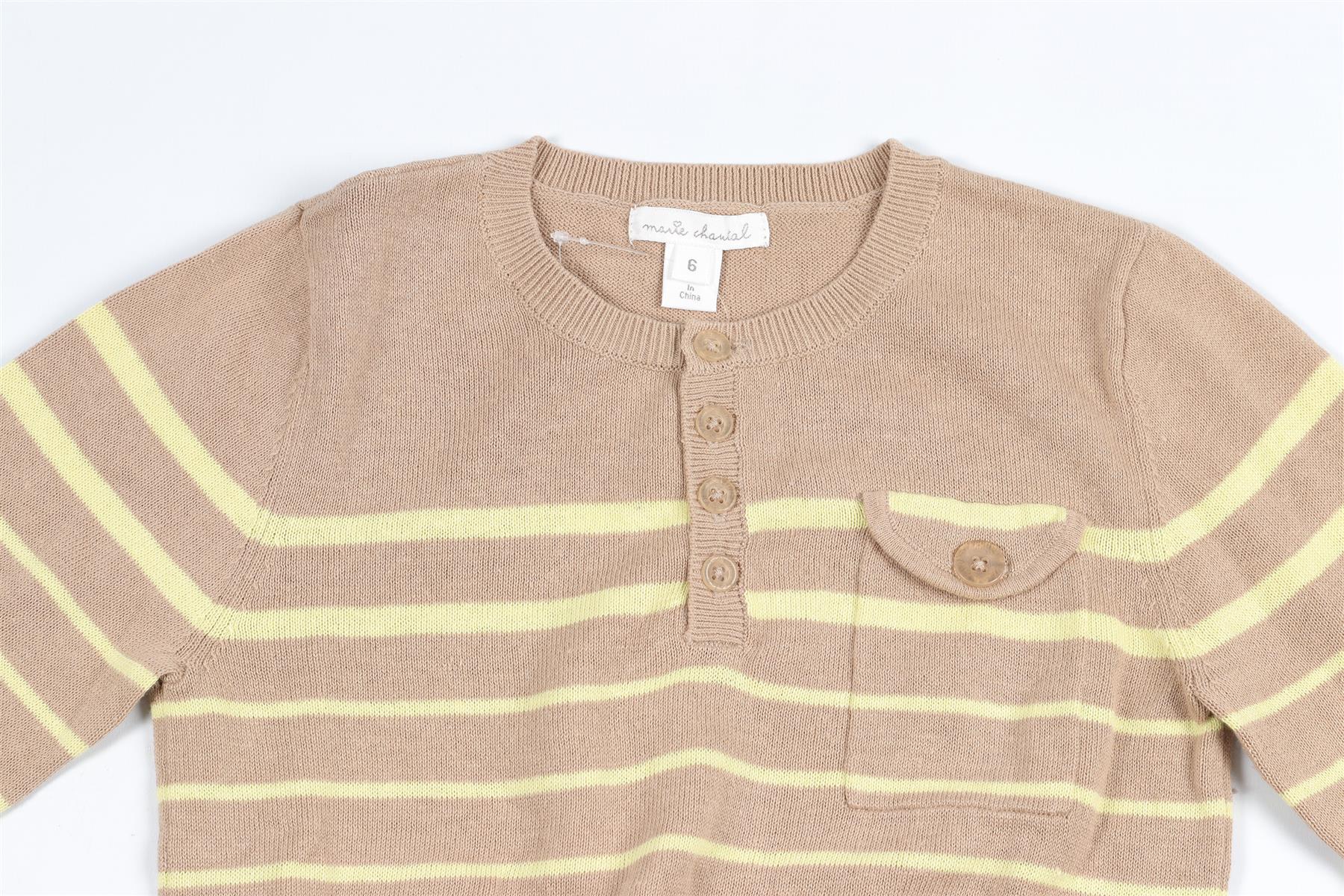MARIE CHANTAL BEIGE KIDS BOYS SWEATER 6 YEARS
