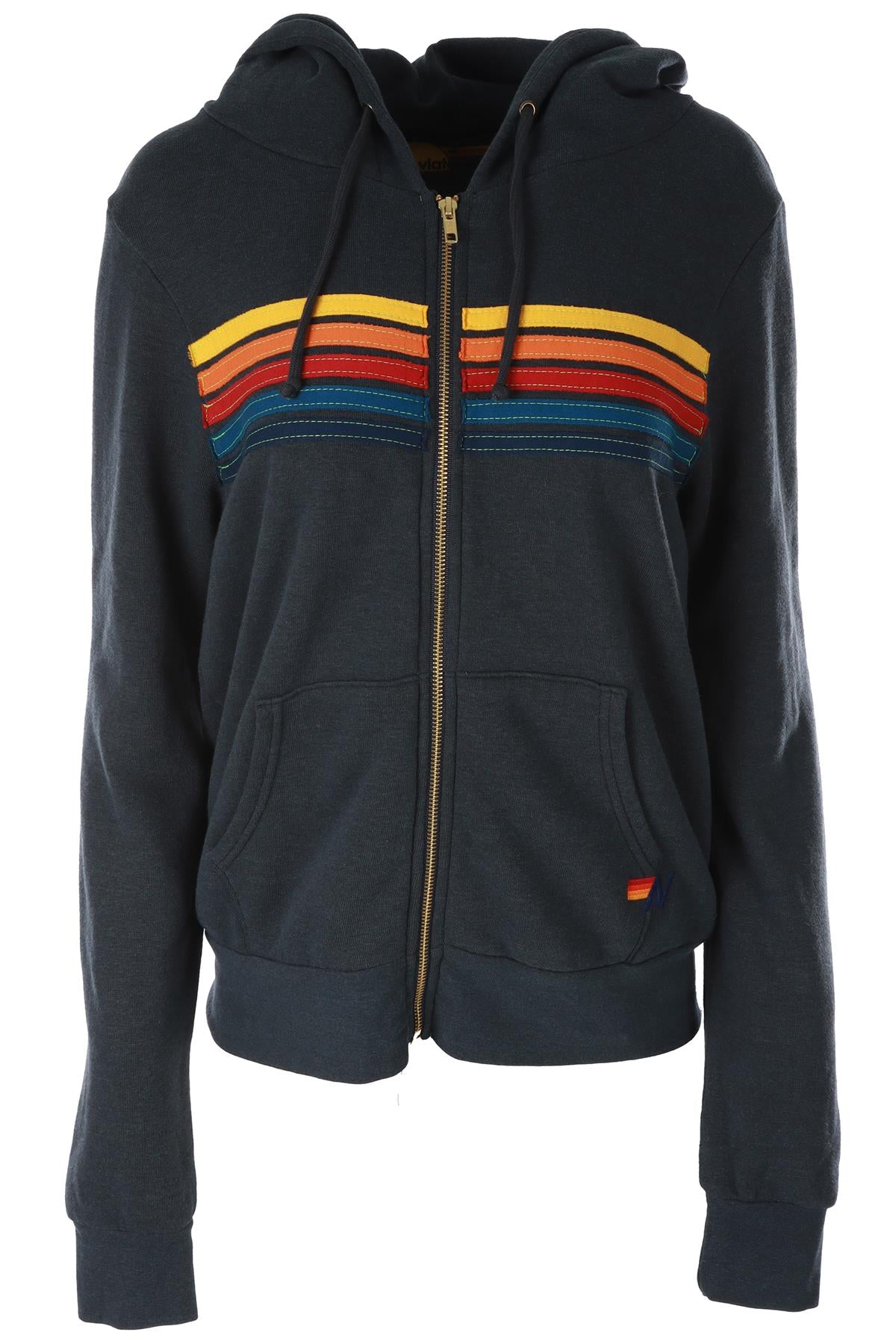 AVIATOR NATION NAVY COTTON HOODIE SMALL