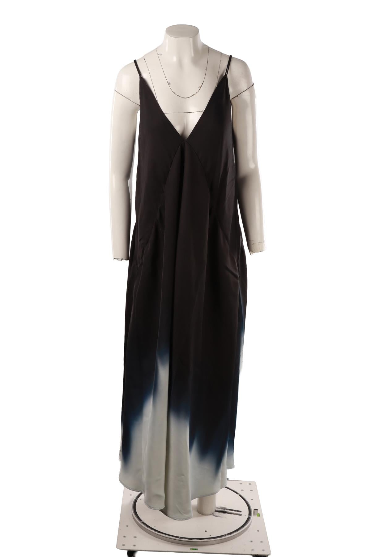 BLUE TWILL MAXI DRESS