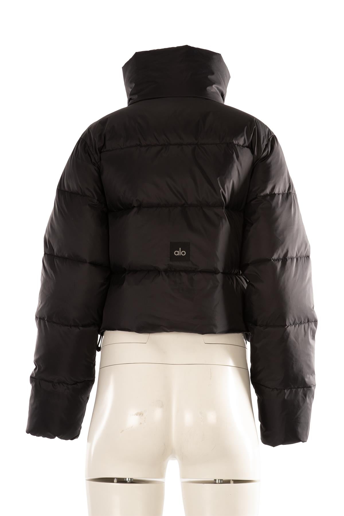 ALO YOGA BLACK PADDED SHELL JACKET SMALL