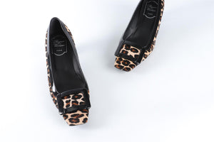 ROGER VIVIER BROWN CALF HAIR PUMPS EU 37 UK 4 US 7