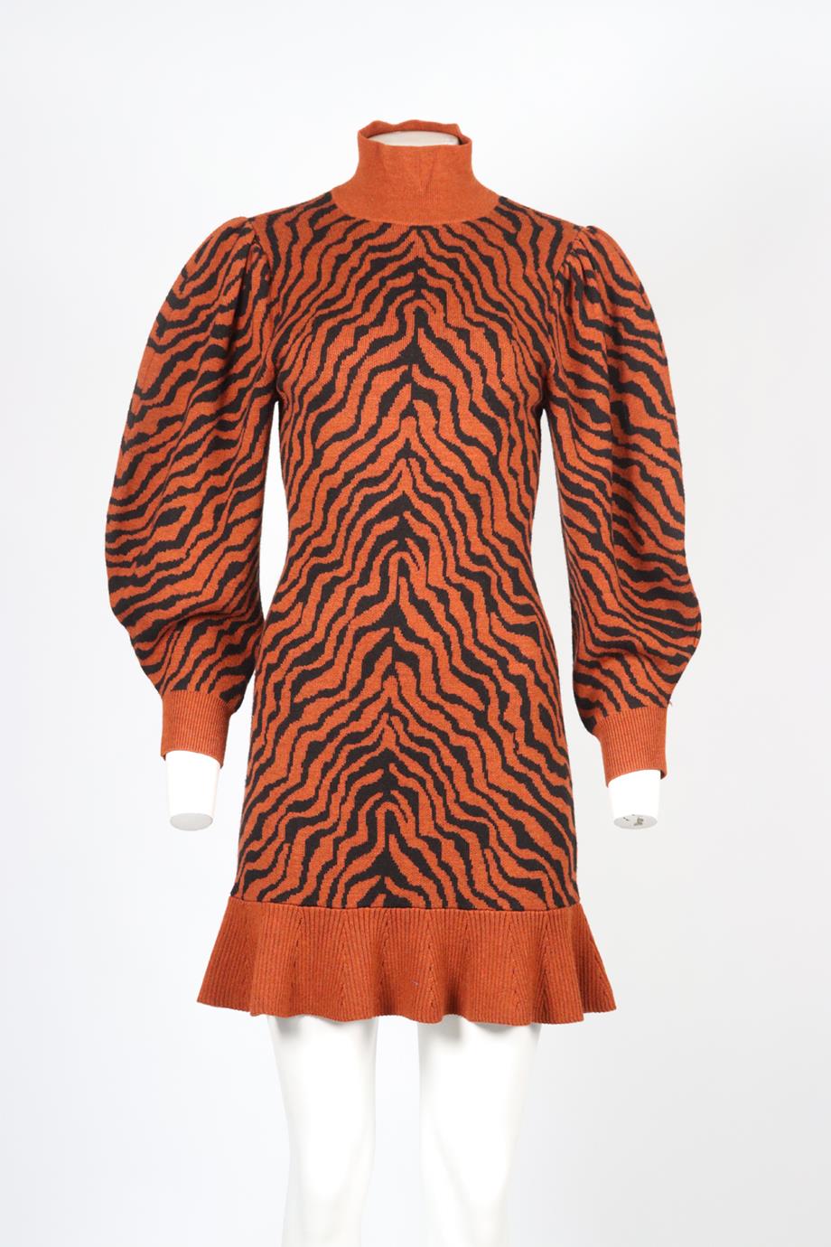 ULLA JOHNSON WOOL MINI DRESS SMALL