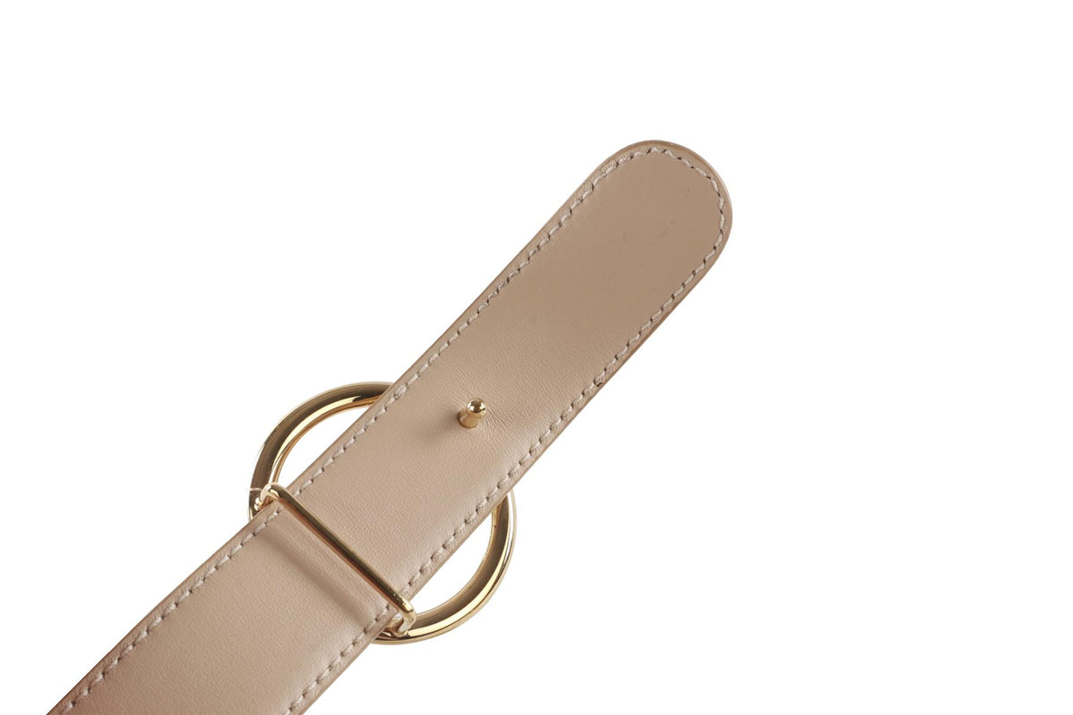 EMILIO PUCCI GOLD LEATHER WAIST BELT SMALL
