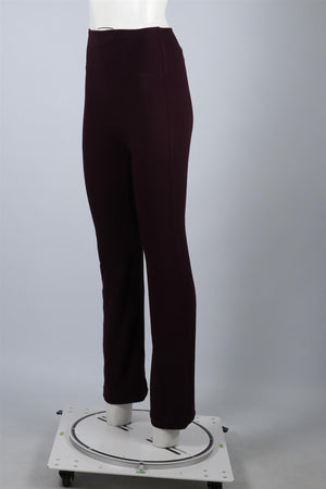 LESET PURPLE CASHMERE STRAIGHT LEG PANTS SMALL