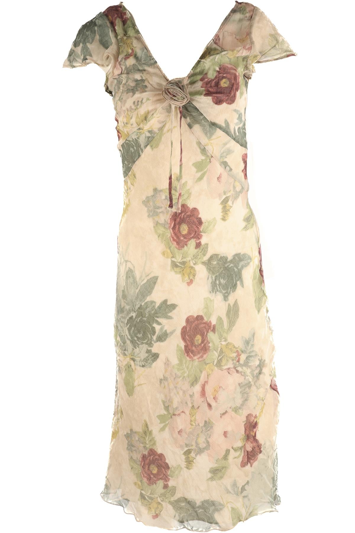REALISATION PAR MULTI SILK MAXI DRESS SMALL