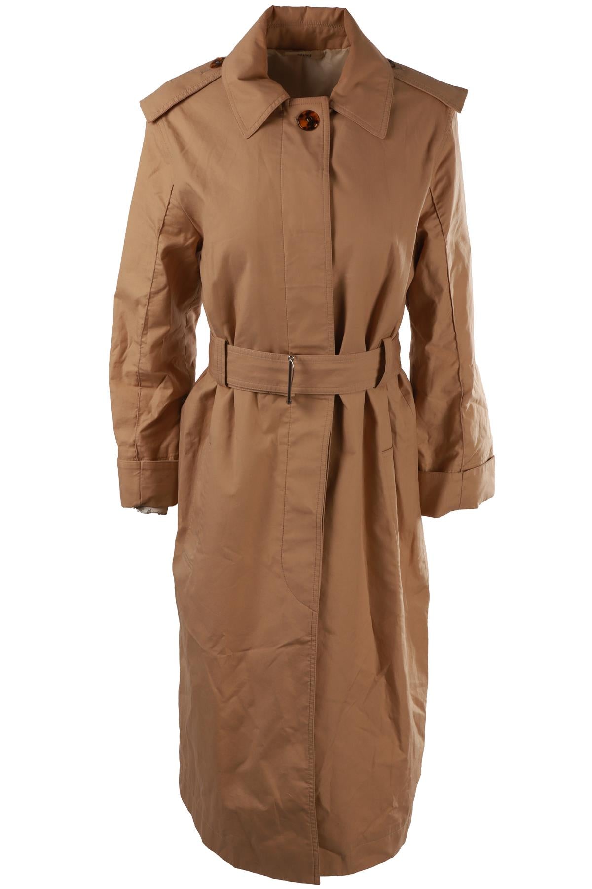 BEIGE COTTON TRENCH COAT