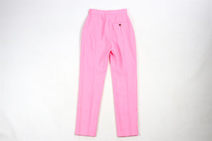 ALEXANDER MCQUEEN PINK WOOL STRAIGHT LEG PANTS IT 38 UK 6