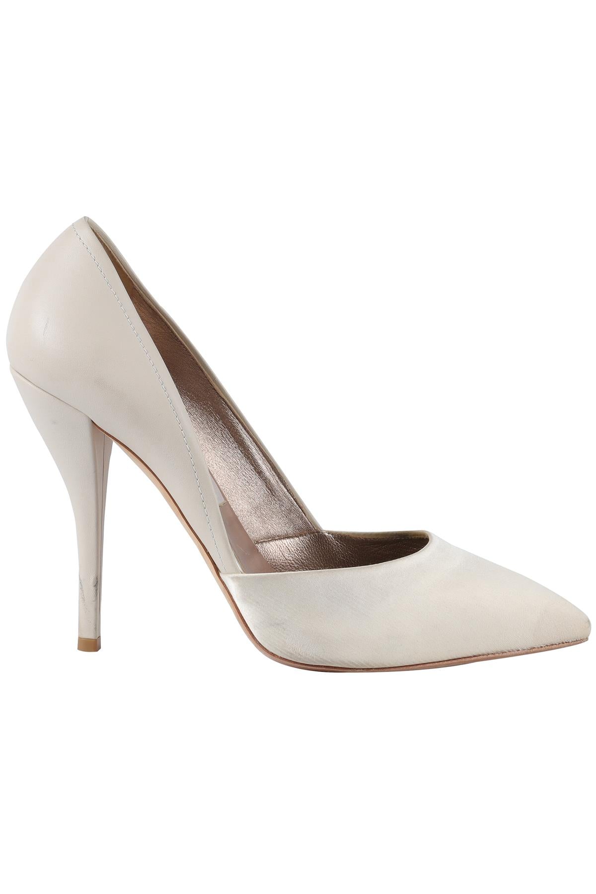 LANVIN CREAM LEATHER PUMPS EU 38 UK 5 US 8