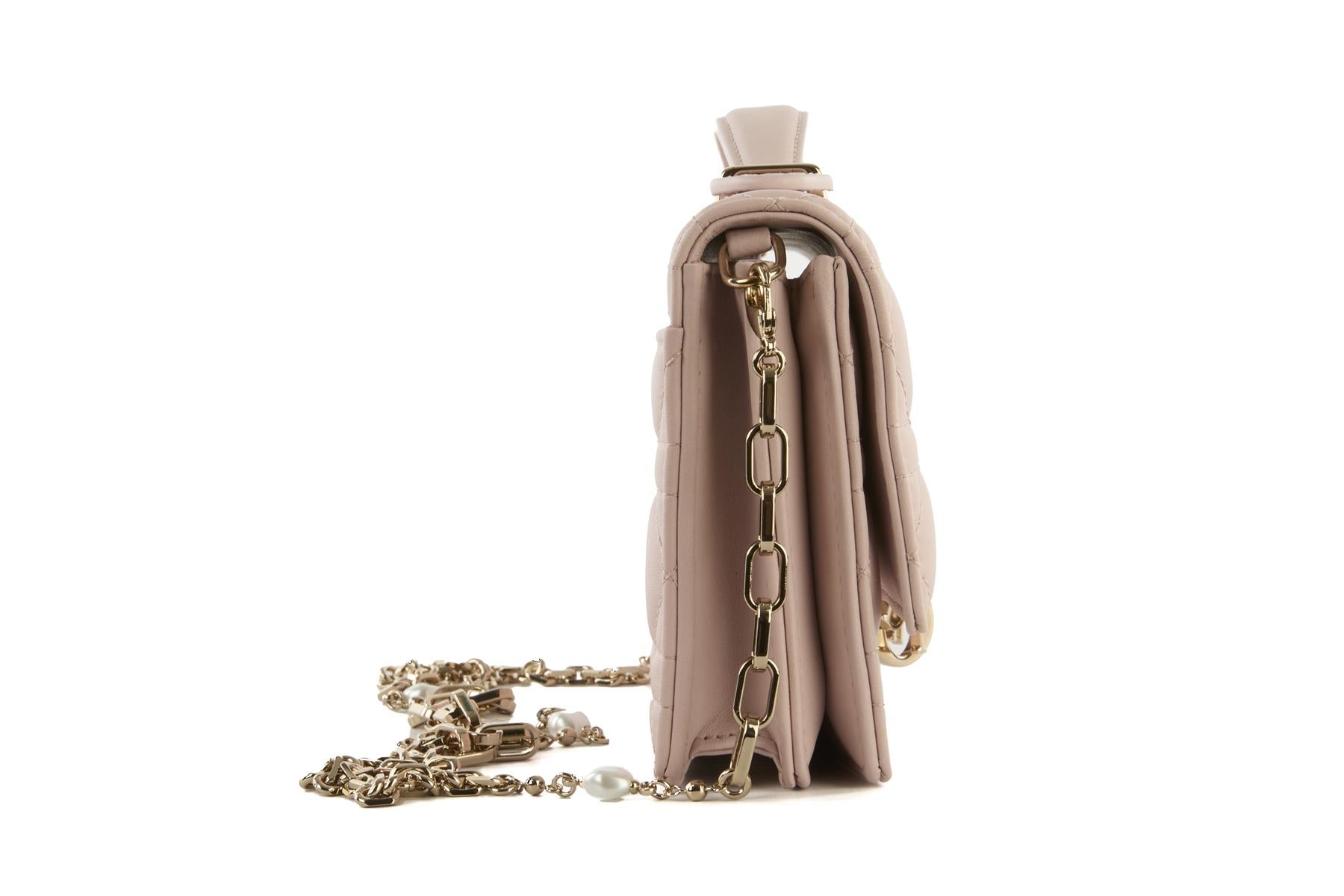 CHRISTIAN DIOR PINK MY DIOR MINI CANNAGE LEATHER CROSSBODY BAG