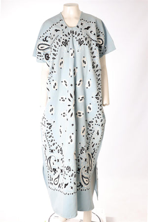 PIPPA HOLT BLUE WOVEN KAFTAN ONE SIZE