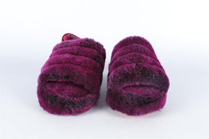 UGG AUSTRALIA PURPLE KIDS GIRLS SHEARLING SLIPPERS EU 32.5 UK 13 US 1