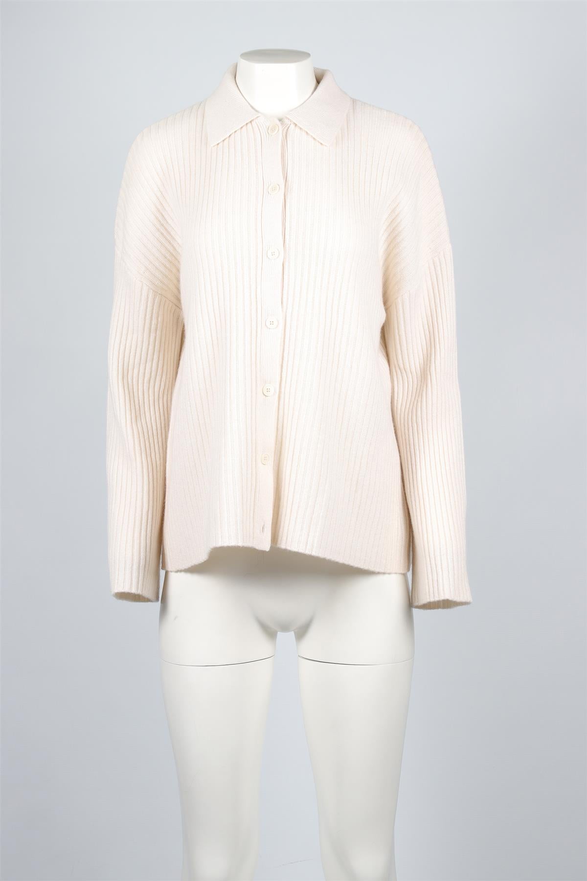 REFORMATION CREAM CASHMERE CARDIGAN XSMALL