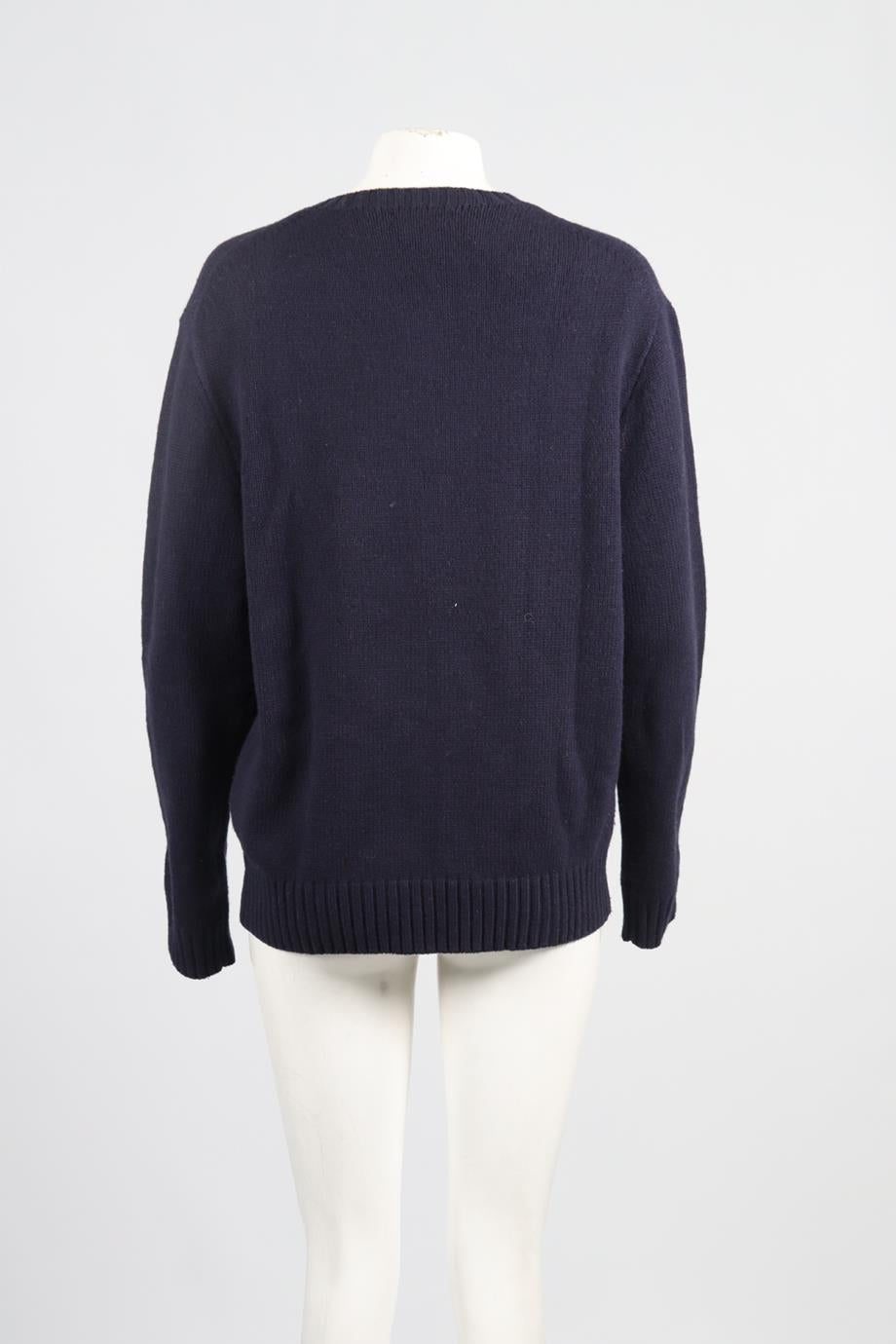 POLO RALPH LAUREN MEN'S WOOL BLEND SWEATER LARGE