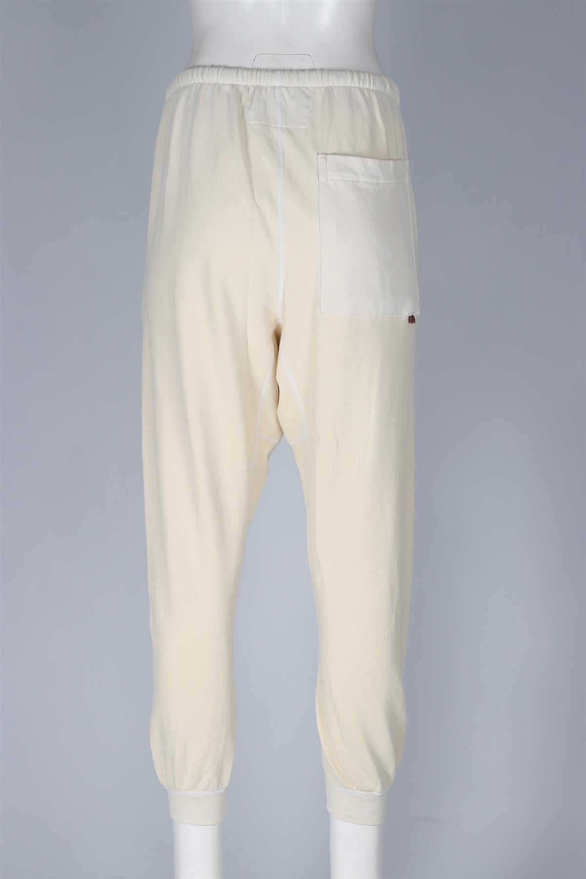 FREE CITY CREAM COTTON TRACK PANTS SMALL
